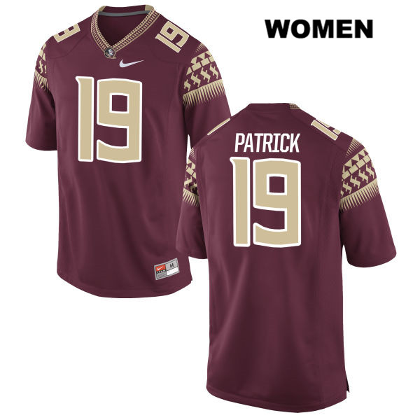 Women's NCAA Nike Florida State Seminoles #19 Jacques Patrick College Red Stitched Authentic Football Jersey GXE4269XP